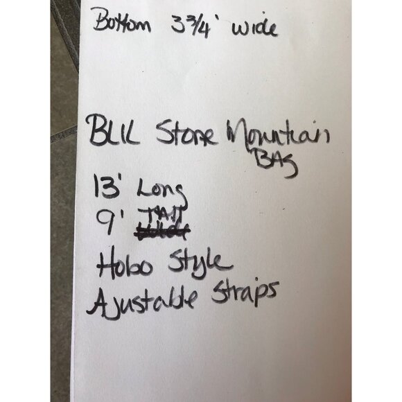 Vintage Stone Mountain Black Leather Shoulder Bag - Picture 12 of 12